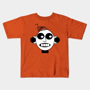 Cartoon Robot Head Kids T-Shirt